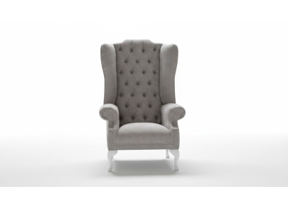 Wing chair armchair television design upholstery sofa couch Chesterfield textile new 363