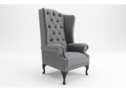 Wingback armchair armchair television design upholstery sofa couch Chesterfield fabric new 364