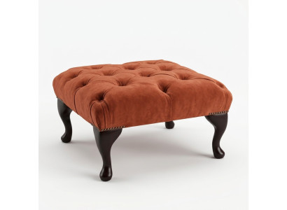Ottoman Armchair TV Design Upholstery Footstool Chesterfield Textile New - 368
