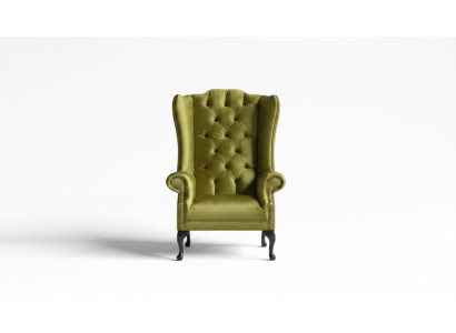 Wingback armchair armchair TV design upholstered sofa couch Chesterfield textile new 343