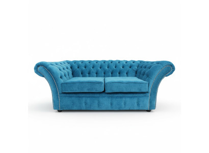 Chesterfield Sofa Couch Upholstered Sofas Classic 2-Seater Leather Fabric Winchester