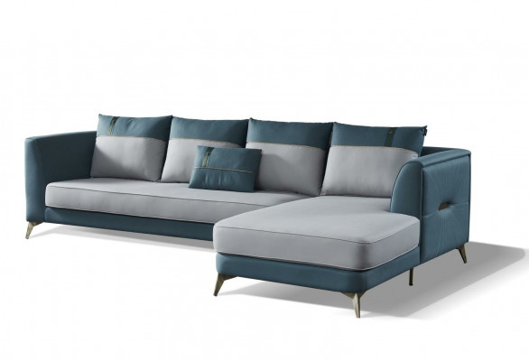 Corner sofa textile sofa upholstery suite modern couch living landscape L shape