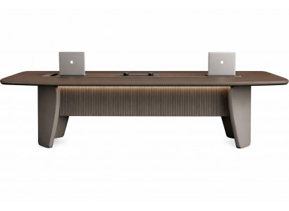 Eleganter Konferenztisch mit LED-Beleuchtung und modernem Design