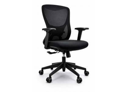 Ergonomischer Bürostuhl mit Netzrücken und verstellbaren Armlehnen