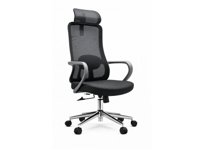 Ergonomischer Bürostuhl mit Netzrückenlehne, verstellbarem Kopfstütze
