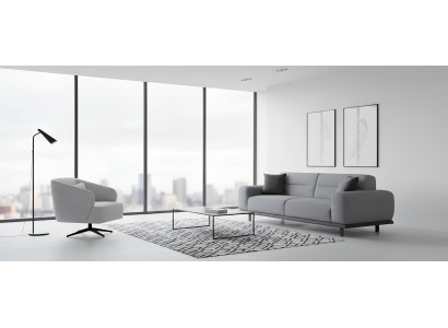 Modernes 3-Sitzer Sofa und Sessel Set für stilvolle Wohnzimmer