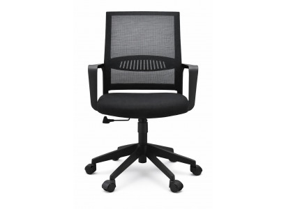 Ergonomischer Bürostuhl mit Netzrücken, Armlehnen und Höhenverstellung