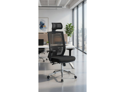 Moderne Bürostühle mit ergonomischer Rückenlehne für den Arbeitsplatz