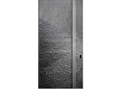 Graue Design-Drehtür Moderne Aluminium-Drehtür Premium-Türen für Ferienhäuser