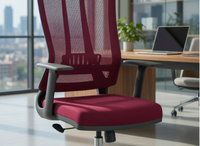 Bequemer Bürostuhl Mit Stabilen Metallgestell für Büros und Homeoffice