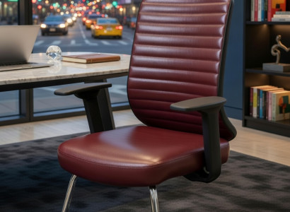 Bürostuhl mit ergonomischem Design und stabilem Metallgestell