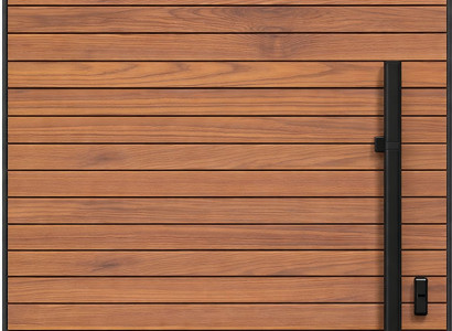 Braune moderne Drehtür Innovative Designtür Hochwertige Türen