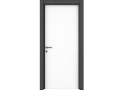 Elegante weiße Innentür moderne Melamin-Zimmertür Premium-Qualität