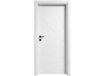 Moderne weiße Holzinnentür  PVC-Tür mit Muster moderne Türen