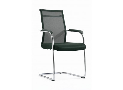 Eleganter Konferenzstuhl mit ergonomischer Rückenlehne und Armlehnen