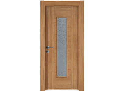Moderne braune Innentür mit Glas  umweltfreundliche Tür Premium-Türen