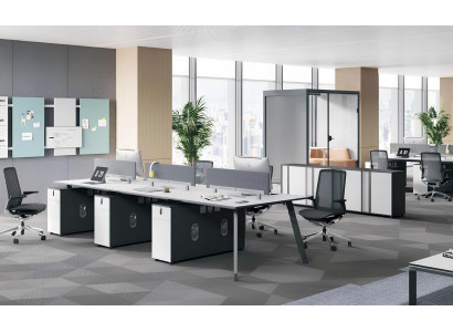 Weißer Designer Arbeitstisch Exklusiver Bürotisch Edle Holzmöbel