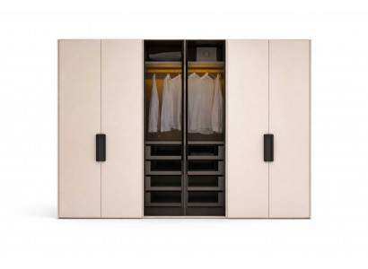 Schlafzimmer Kleiderschrank Beige Holzgestell Modern Schlafzimmer Luxus