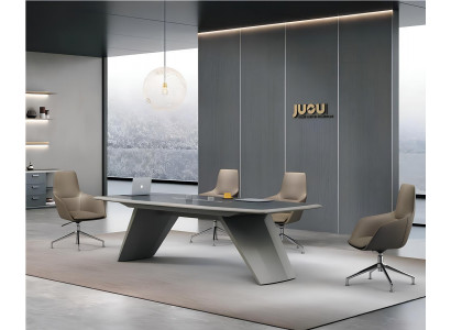 Grauer Bürotisch Exklusive Arbeitstische Ergonomische Cheftische
