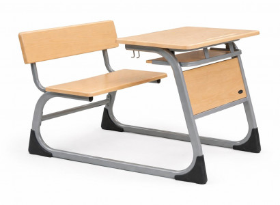 Praktische Schulbank mit ergonomischem Design und robustem Rahmen