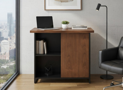 Robustes Sideboard Holz Metall Braun Schwarz für Ihr Zuhause