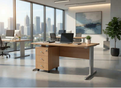Schreibtisch Mit Rollcontainer Tumba Schloss Büro Design Modern