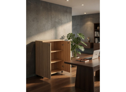 Moderner Schrank mit 3 Regalen und Stauraum