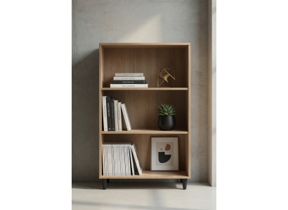 Elegantes Bücherregal aus Holz für Wohnzimmer und Büro