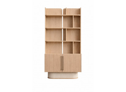 Modernes Bücherregal aus Holz mit offenen Fächern Design Stil