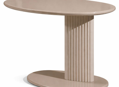 Beiger Beistelltisch Holztisch Sofatisch Wohnzimmermöbel Designermöbel