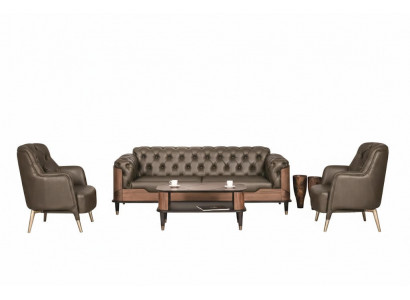 Modernes Sofa Set 3-Sitzer 2 Sessel Couchtisch für Ihr Wohnzimmer