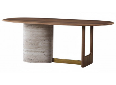 Esstisch Moderner Stil Braune Farbe Geräumiger Tisch Verfeinerter Stil