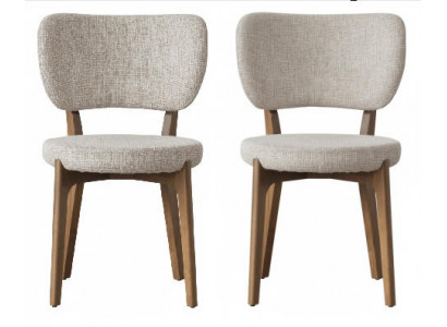 Esstischstühle Set Moderner Stil Beige Elegantes Design Weiche Stühle