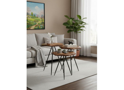 Modern Couchtische Beistelltisch Praktisch Holz Braun Komfort Exklusiv