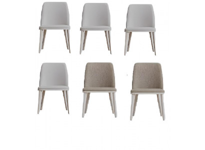 Esszimmerstuhl Set 6 Stühle Modern Designer Polsterstuhl