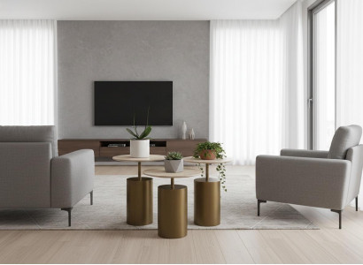 Elegant Couchtische Komfort Wohnzimmer Stilvoll Exklusiv Rund Neu