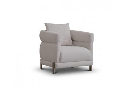 Design Sessel Japandi Stil Holz Weiß Modern Edel.