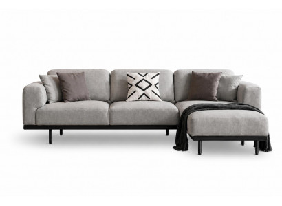 Ecksofa L-Form Hochwertig Stoff Modern Stilvoll Weich Praktisch