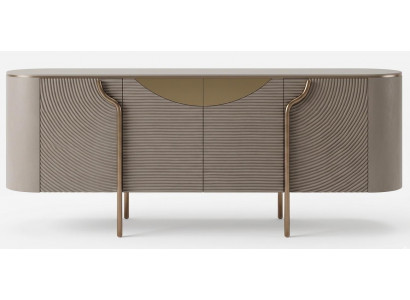 Luxuriöse beige Sideboard Holz-Sideboard Kommode Esszimmermöbel