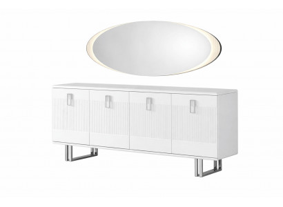 Elegantes Sideboard mit Spiegel für stilvolles Ambiente und Stauraum