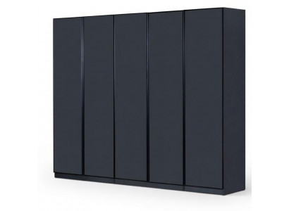Kleiderschrank Schwarz Modern Bequem Holz Geräumig Stilvoll