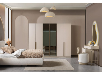 Kleiderschrank Schminktisch Schlafzimmer Stil modern Farbe weiß komfortabel