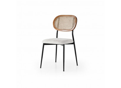 Stuhl Weiß Bequem Weich Stoff Modern Stil Komfortabel Stilvoll