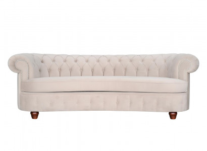 Halb Runde Couch Polster XXL Big Sofa Textil Sofas Design Couchen Chesterfield