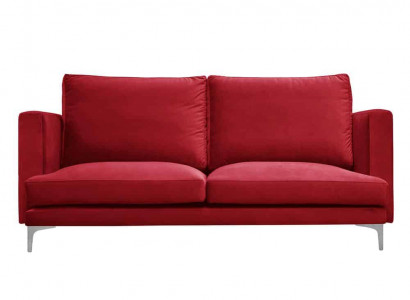 Leder Chesterfield-Sofa modern in Schwarz