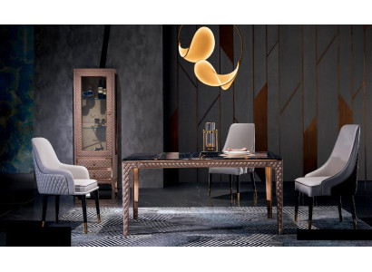 Esstisch + 4x Stühle Stuhl Esszimmer Set Essgruppe Modern Tisch Tische Garnitur