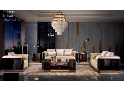 Komplett Set Sofagarnitur 3+2+1 Sitzer Couchtisch Designer Wohnlandschaft 4tlg