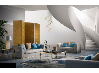 Sofagarnitur 3+2+1 Sitzer Set Design Sofas Polster Couchen Leder Relax Moderne
