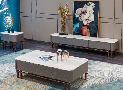 Wohnzimmer Set Sidebaord Couchtisch Beistelltisch Tisch 3tlg. Komplett Garnitur