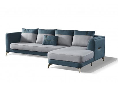 Ecksofa Textil Sofa Polstergarnitur Moderne Couch Wohnlandschaft L form Design